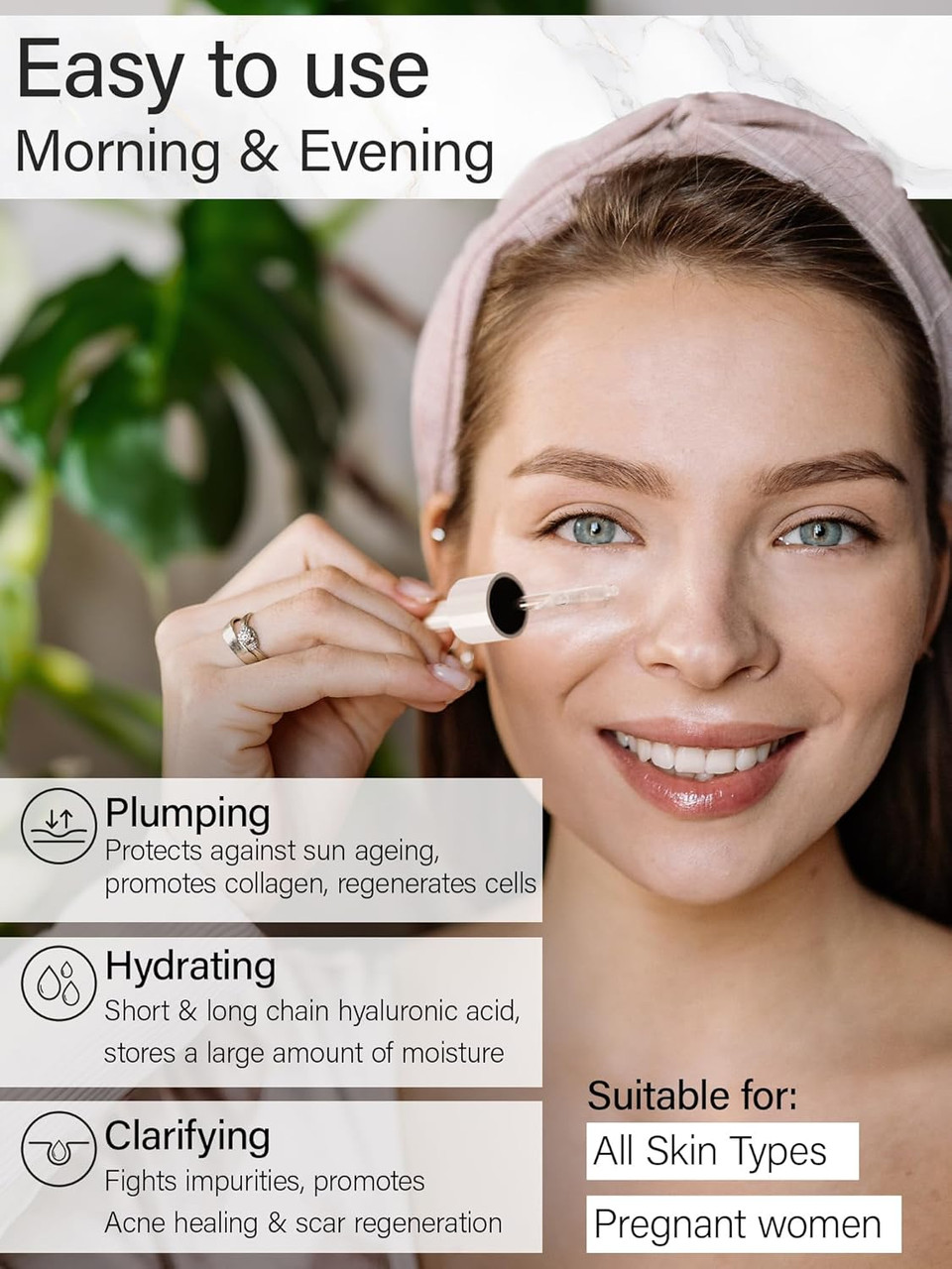 Organics Hyaluronic Serum - High Dose Bio Hyaluronic Acid - Facial Care - Moisturizer - Moisturizing Skin Care For The Face - Anti-Aging - Natural Cosmetics - Made In Germany (30Ml)