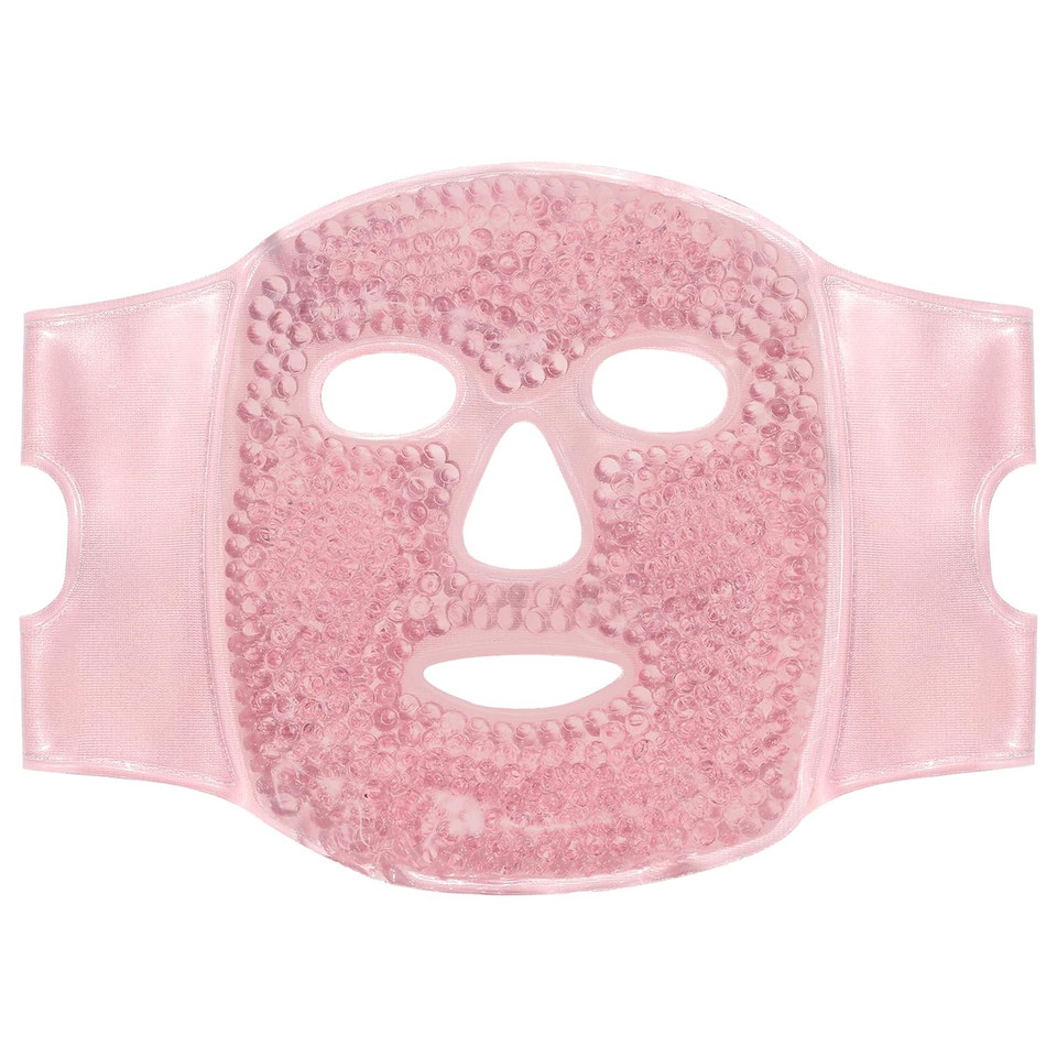 Skin Gym Cryochill Ice Beaded Face Mask, Reusable Cooling Gel Bead Mask For Puffiness And Headache Relief