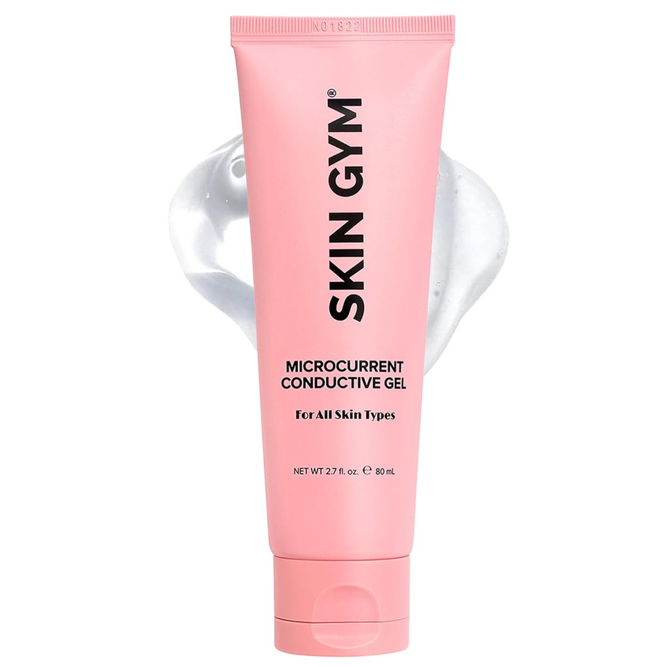 Skin Gym Microcurrent Conductive Gel For Face & Body, Hydrating Gel For Microcurrent Devices, Enhances Skin Comfort & Skincare Performance, 2.7 Oz