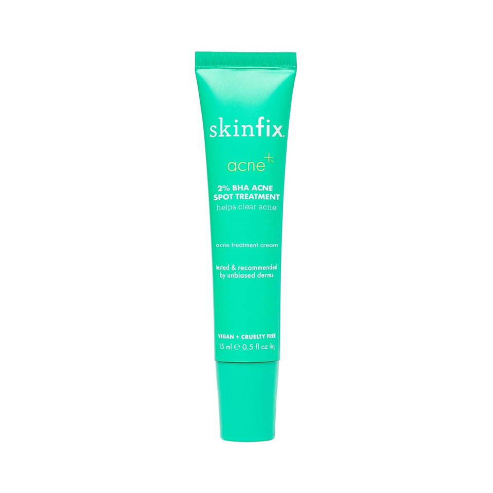 Skinfix Acne+ 2% Bha Acne Spot Treatment: Clinical-Strength, Rapid-Acting Acne Treatment That Reduces Blemish Size And Redness, Plus Prevents New Acne Pimples From Forming, 0.5 Oz