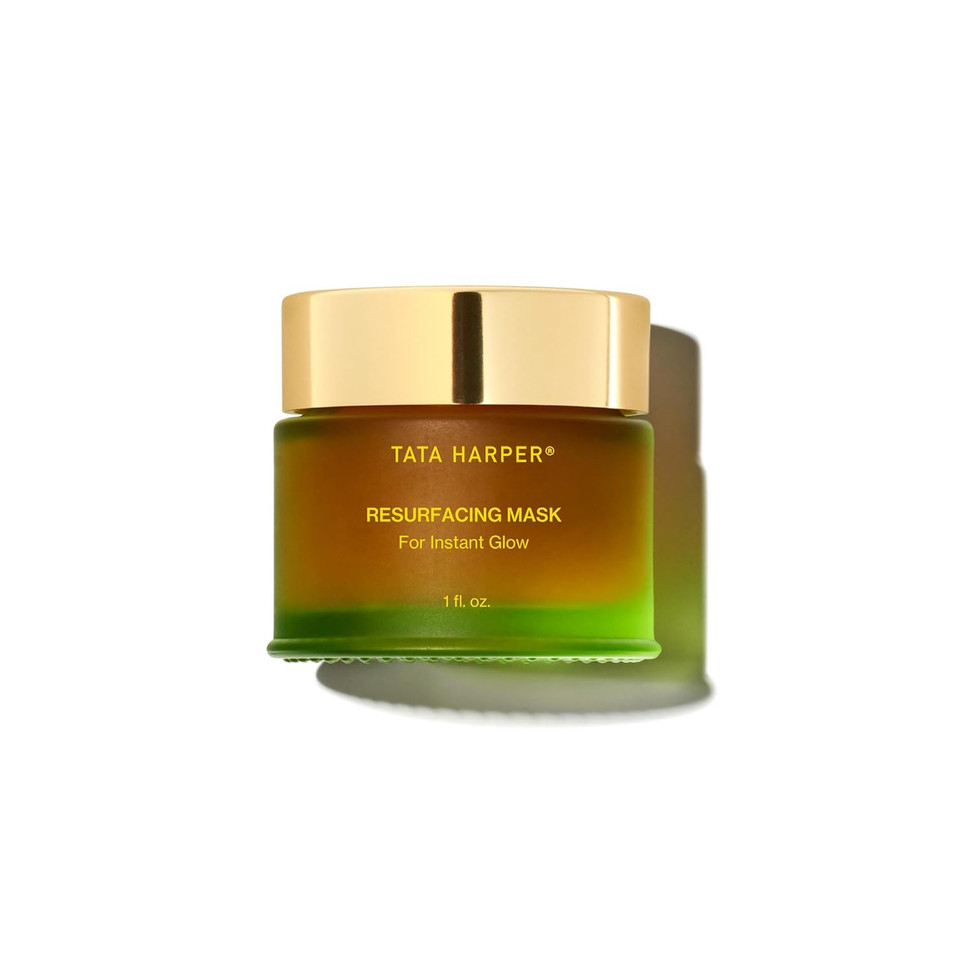 Tata Harper Resurfacing Mask, Instant Glow Face Mask, Gentle Exfoliating Face Mask, Enzyme Mask, Natural Skincare, 30Ml