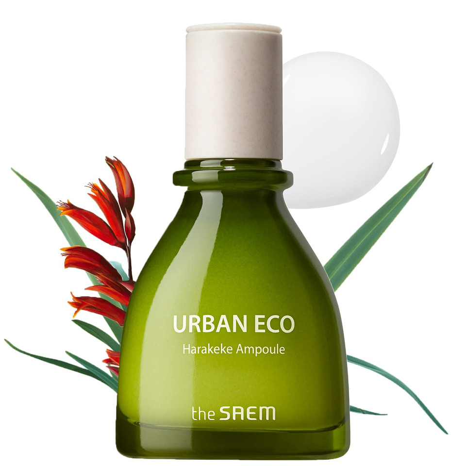 Thesaem Urban Eco Harakeke Ampoule 1.52 Fl.Oz.  Vegan Moisturizing Face Serum With Harakeke Extract And Hyaluronic Acid - Hydrating Ampoule To Strengthen Skin Barrier