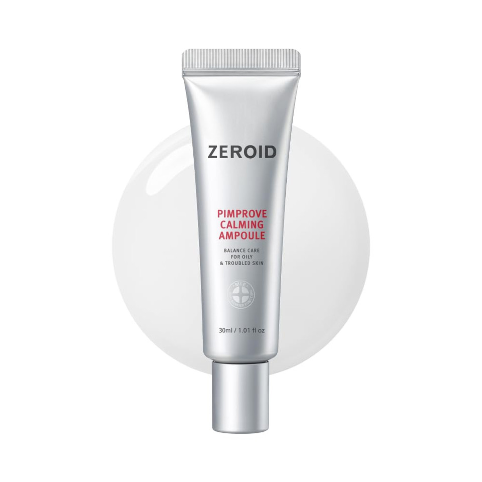 Zeroid Pimprove Calming Ampoule Korean Dermocosmetic Balance Care For Oily & Troubled Skin (30Ml)