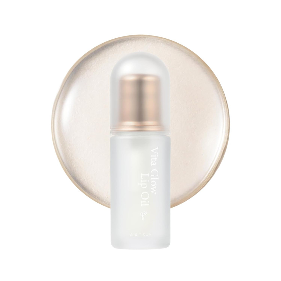 Axis-Y Vita Glow Lip Oil With Vitamin E & Ceramide - Nourishing & Revitalizing Dry, Chapped Lips With Long Lasting Moisturization - Vegan Korean Skin Care Lip Treatment - 0.13 Fl. Oz. (Chilled Berry)