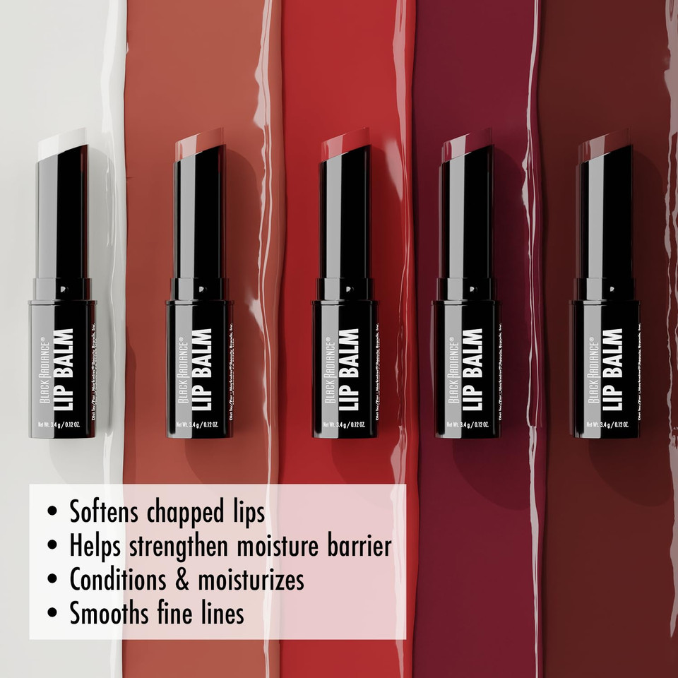 Black Radiance Beyond A Pout Plumping Lip Balm, Moisturizes & Conditions With A Blend Of Botanical Oils & Hyaluronic Acid For A Glossy Finish, Vegan, Cruelty-Free - Pucker Up