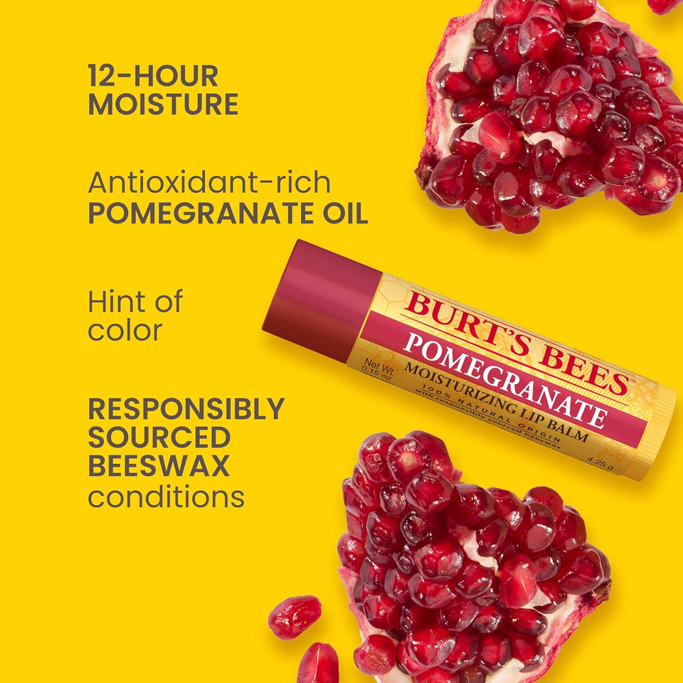 Burt'S Bees Lip Balm - Strawberry, Lip Moisturizer With Responsibly Sourced Beeswax, Tint-Free, Natural Origin Conditioning Treatment, 2 Tubes, 0.15 Oz