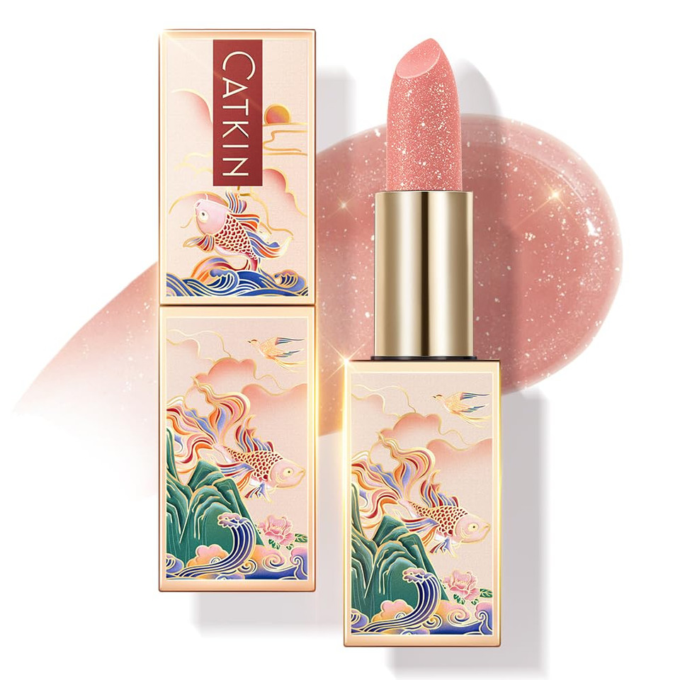 Catkin Tinted Lip Balm Color Changing Lip Stain Ultra Hydrating Lip Moistrurizer Chapstick With Vitamin E Nourishing For Cracked & Dry Lips 0.12 Oz C18 Isaro