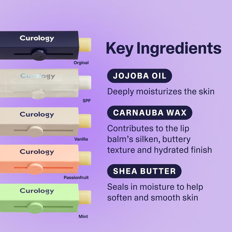 Curology Lip Balm, Nourishing Hydration With Shea Butter For Dry Chapped Lips, Subtle Passion Fruit
