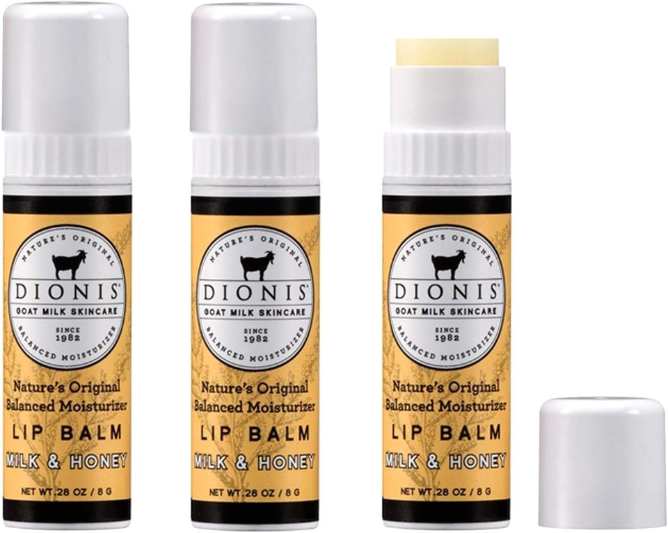 Dionis Goat Milk Lip Balm 3 Piece Set - Milk And Honey