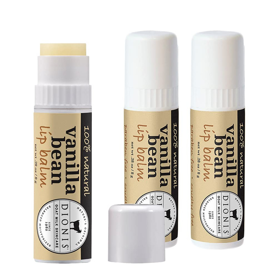 Dionis Goat Milk Skincare Lip Balm (Vanilla Bean, 0.28 Oz)