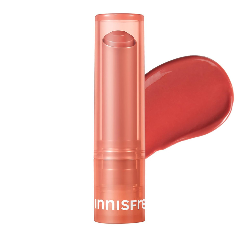 Innisfree Dewy Tint Lip Balm With Hyaluronic Acid & Ceramides, Korean Hydrating Tinted Balm