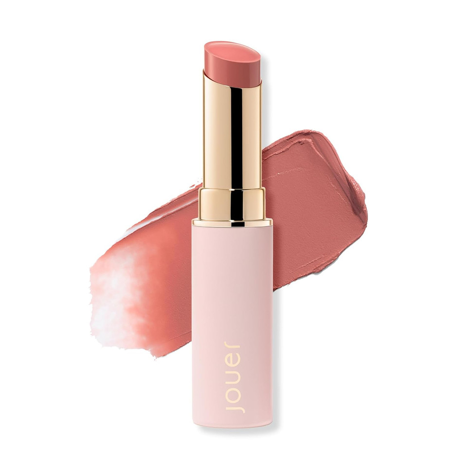 Jouer Balm Bouche Demi-Matte Lip-Féminité - Tinted Lip Balm - Hydrating Lip Tint Long Lasting - Matte Lip Color - Jojoba Seed Oil And Shea Butter Formula