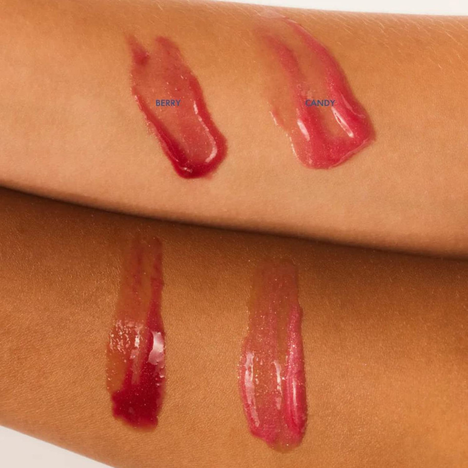 Lanolips Glossybalm - Ultra Hydrating Tinted Lip Gloss For Dry, Chapped, Cracked Skin - Flavored Natural Lanolin Lip Balm With Lanolin Oil, Vitamin E & Mica - Berry (12.5G/0.44Oz)