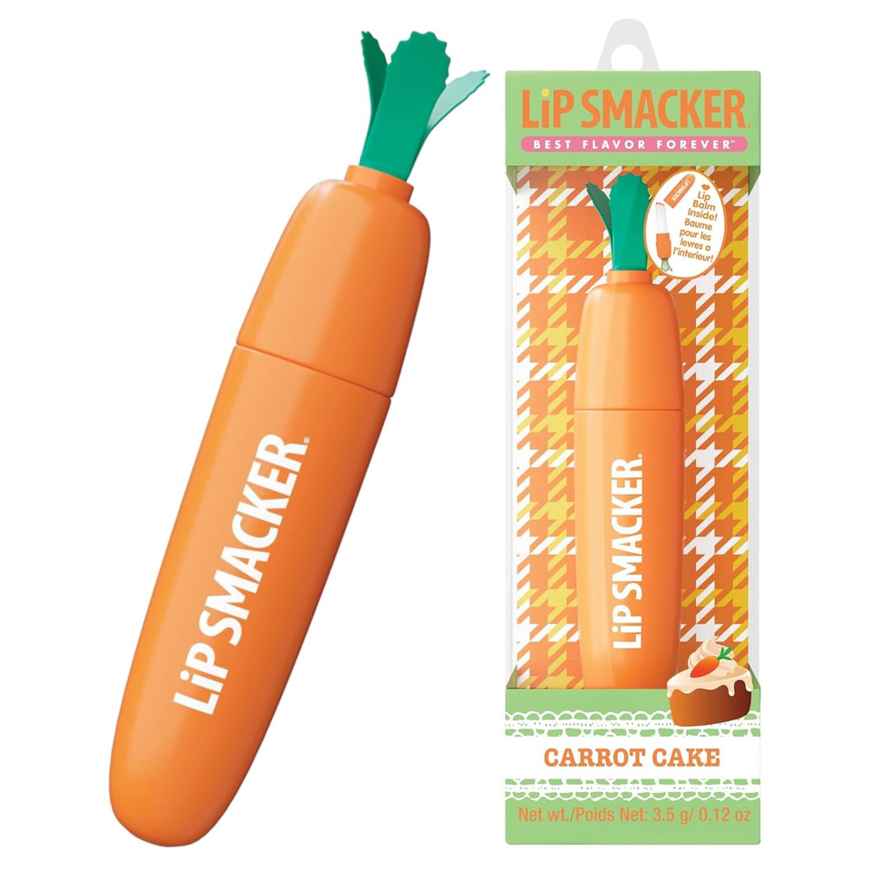 Lip Smacker Carrot Lip Balm, Moisturizing & Nourishing Lip Care, Adorable Easter-Themed Collectible, Fun & Giftable For All Ages - Carrot Cake Lip Smacker Carrot Lip Balm, Moisturizing & Nourishing Lip Care, Adorable Easter-Themed Collectible, Fun & Giftable For All Ages - Carrot Cake
