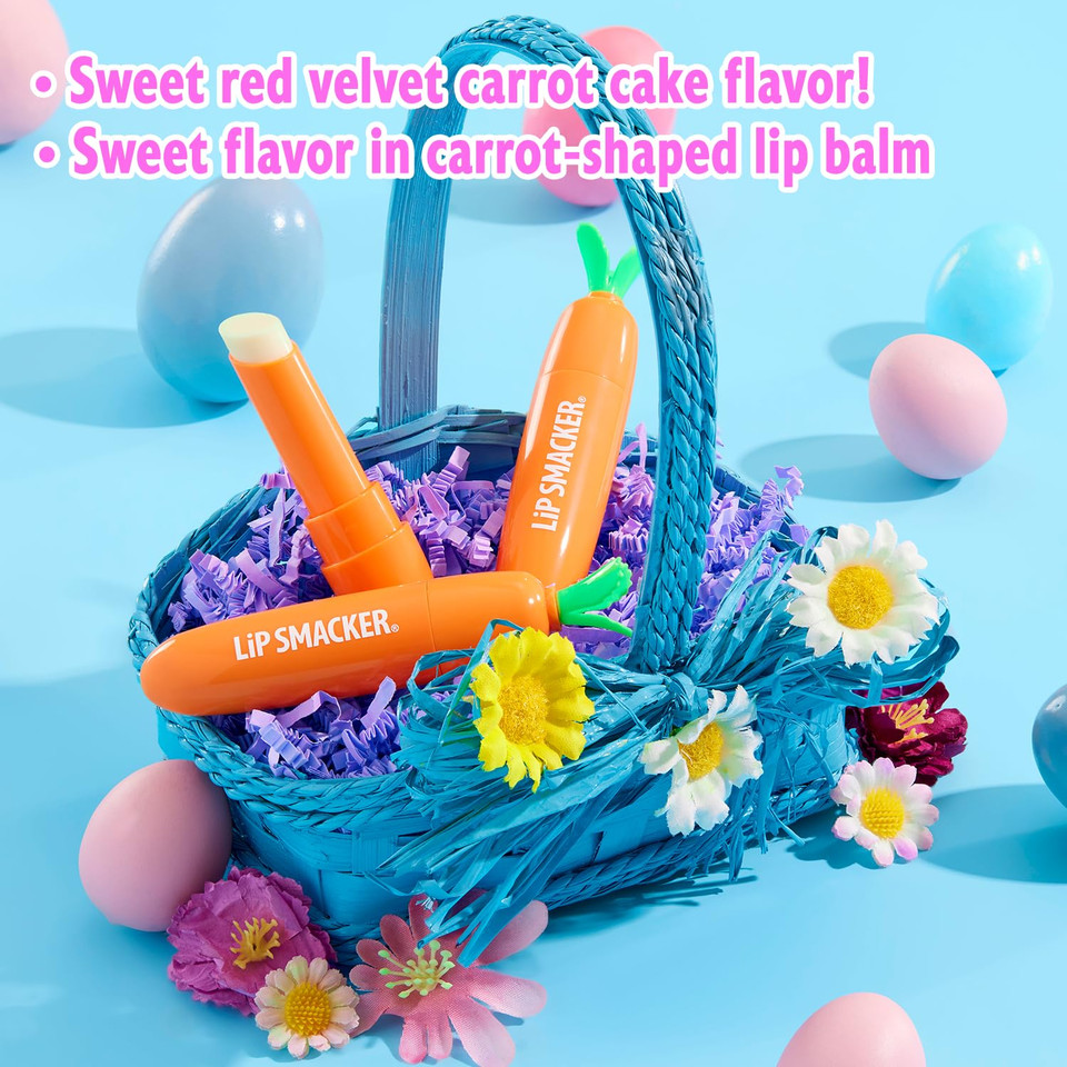 Lip Smacker Carrot Lip Balm, Moisturizing & Nourishing Lip Care, Adorable Easter-Themed Collectible, Fun & Giftable For All Ages - Carrot Cake Lip Smacker Carrot Lip Balm, Moisturizing & Nourishing Lip Care, Adorable Easter-Themed Collectible, Fun & Giftable For All Ages - Carrot Cake