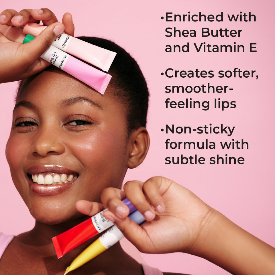 Mcobeauty Butter Lip Balm - Berry, Hydrating Lip Care, Vegan, Cruelty Free Cosmetics