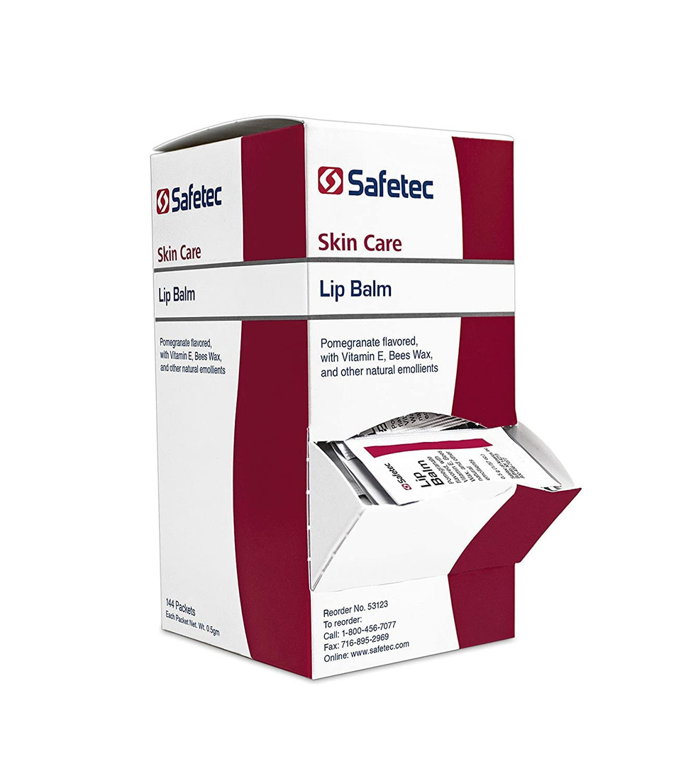 Safetec Lip Balm Pomegranate Flavored, One Color, 144 Count
