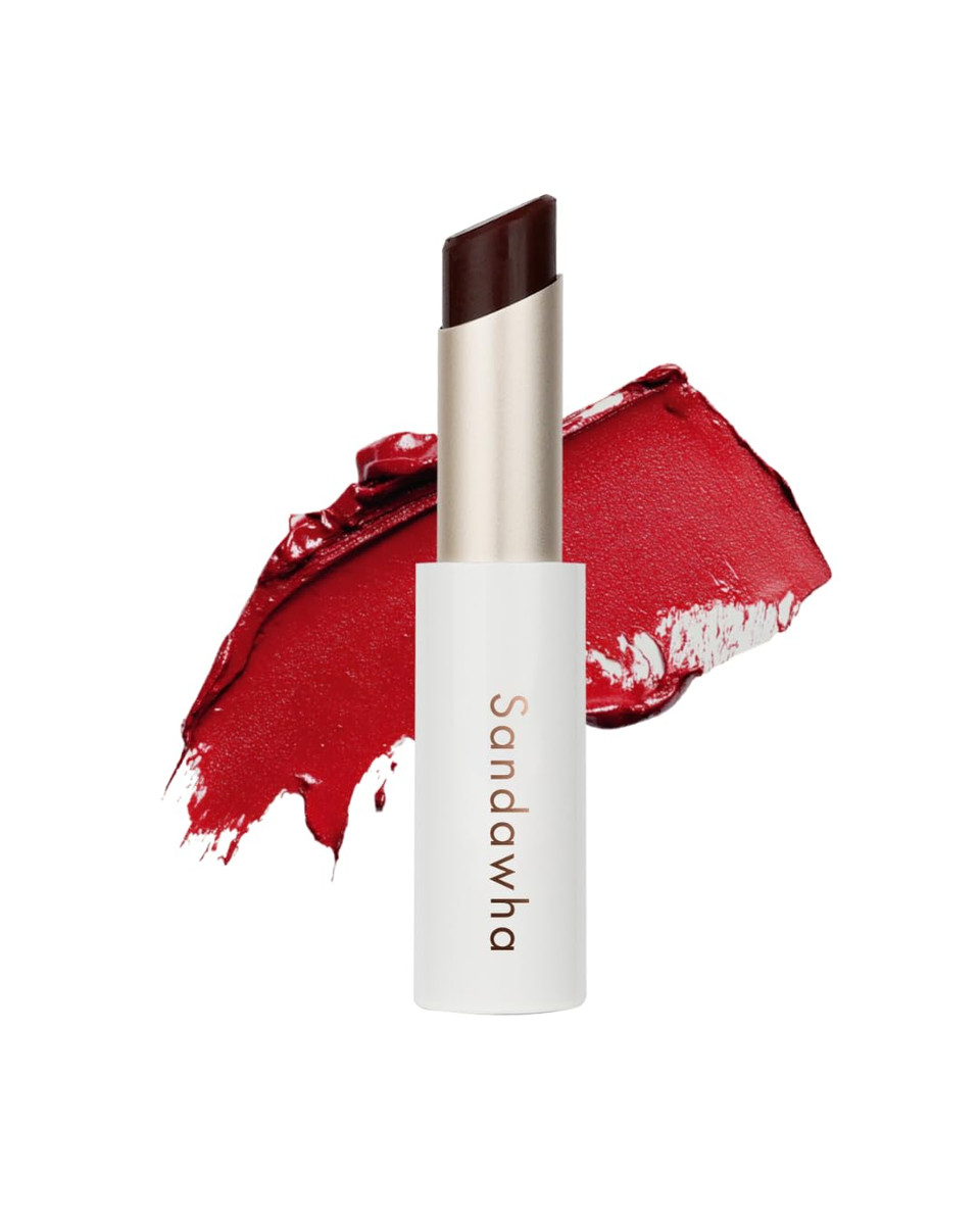 Skincure Sandawha Floral Halo Lip Glow(Rose) - Korean Natural Tinted Lip Balm With Camellia & Radish Extract, Hydrating Lip Care With Subtle, Everyday Color For Smooth & Supple Lips, 3.4G