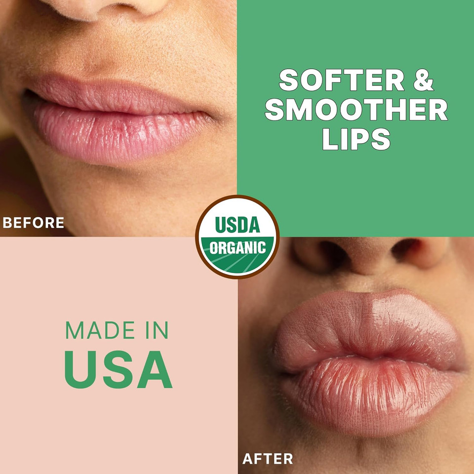Usda Organic Lip Scrub Berry - Usa Made With Natural Ingredients, Moisturizing Scrub Exfoliator For Dry Lips, Lip Sugar Scrubber Exfoliator For Smooth Lips, Small Beauty Gifts