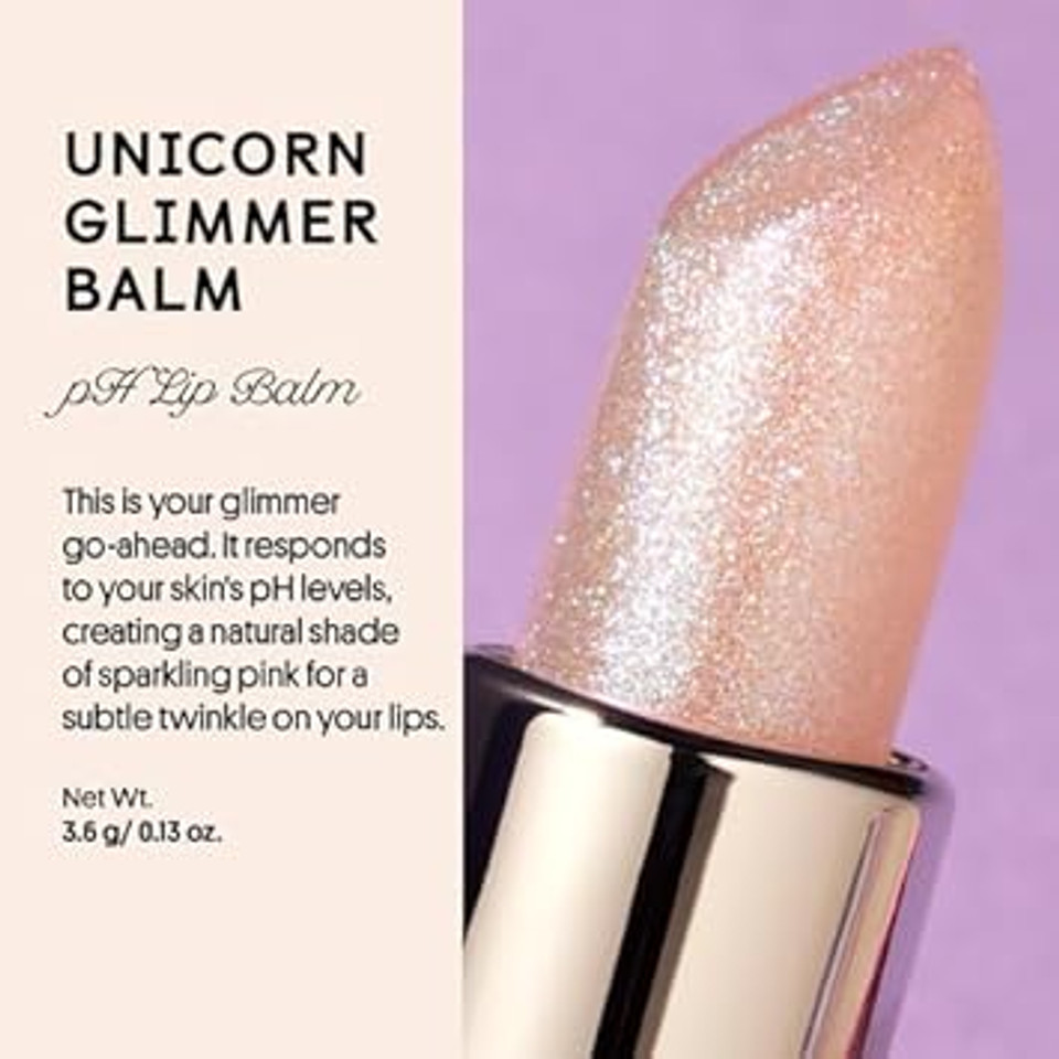 Winky Lux Glimmer Balm, Ph Lip, Color Changing Lipstick And Tinted Lip, Vegan & Cruelty Free Lip Balm, Hydrate & Plump, Pink Shimmer Lipstick, Unicorn