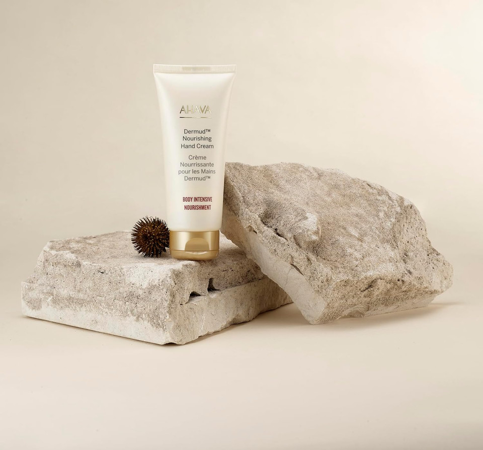 Ahava Dermud Nourishing Hand Cream - Intensely Hydrates, Soothes, Relieves Dry & Sensitive Hands, Enriched By Dermud Mud Complex, Osmoter, Aloe Vera Leaf, Jojoba Seed Oil, Zinc & Allantoin, 3.4 Fl.Oz