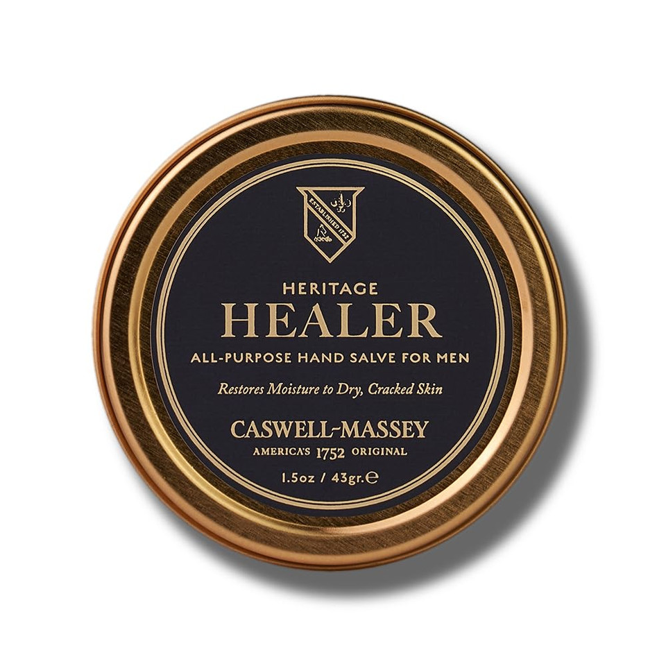 Caswell-Massey Healer All-Purpose Salve, Soothing Hand Cream With Beeswax & Orange, Cedarwood & Rosewood Oils, For Hands, Cuticles & Lips, Made In Usa, 1.5 Oz