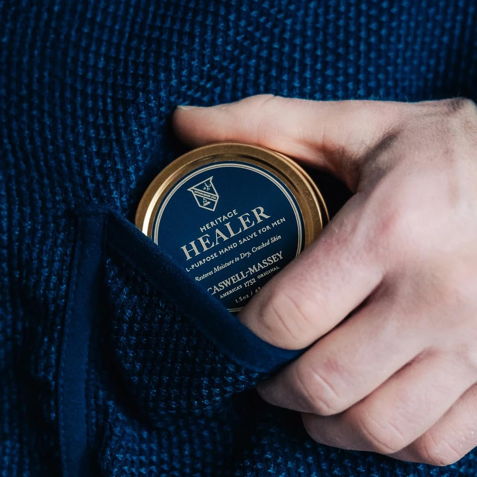 Caswell-Massey Healer All-Purpose Salve, Soothing Hand Cream With Beeswax & Orange, Cedarwood & Rosewood Oils, For Hands, Cuticles & Lips, Made In Usa, 1.5 Oz