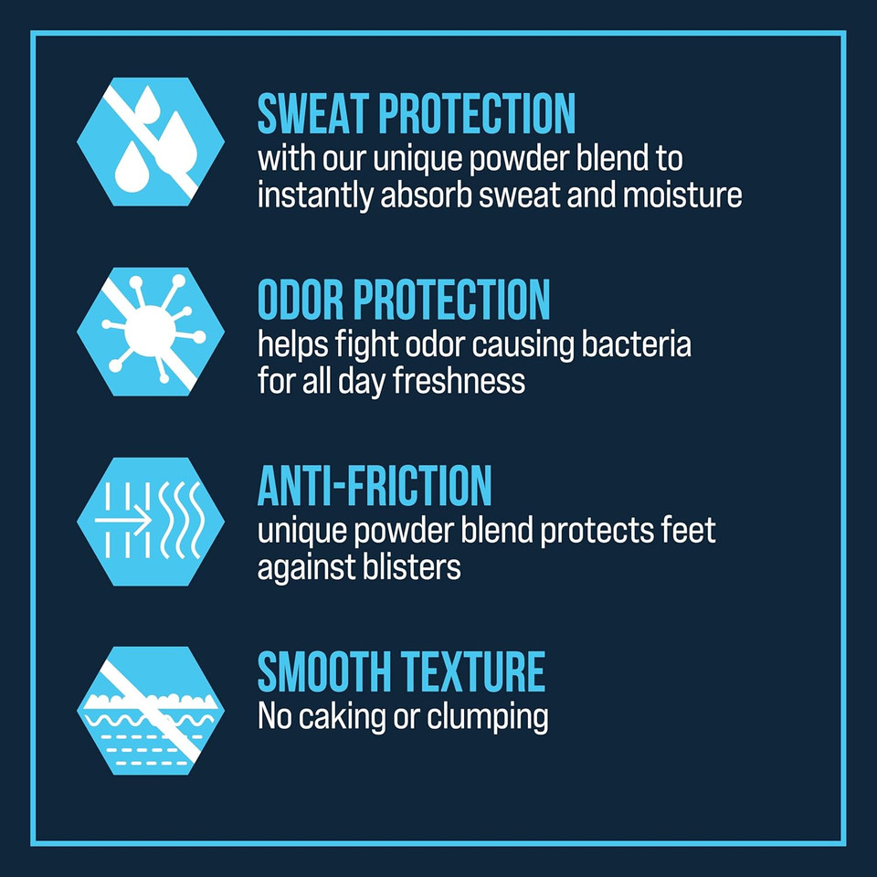 Certain Dri Foot Powder For Men & Women  Talc-Free, Maximum Sweat Absorption & Odor Control  Calamine-Infused, Anti-Friction Formula, Gentle On Sensitive Skin, Shoe Deodorizer