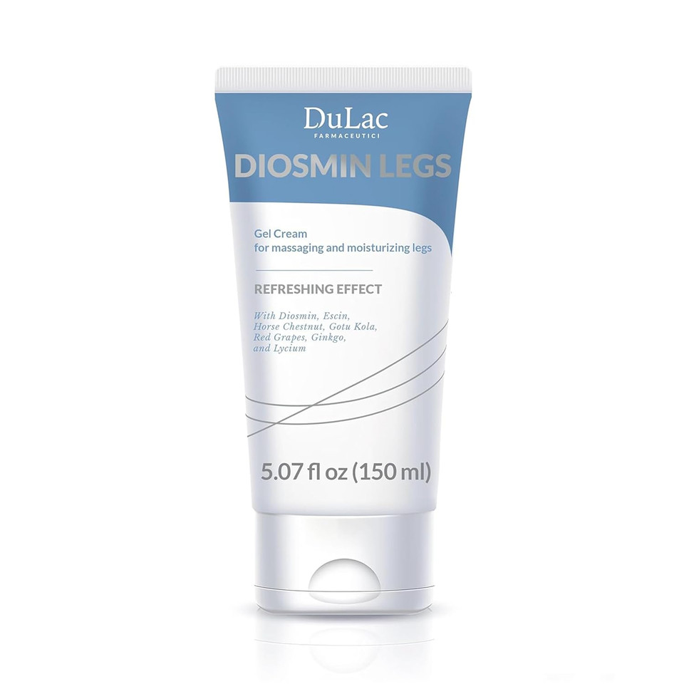 Dulàc - Diosmin Legs 5.07 Fl Oz - Varicose Veins Treatment For Legs, Gel Cream For Circulation And Spider Veins, Cooling Effect Diosmin And Horse Chestnut Cream For Leg Swelling Relief