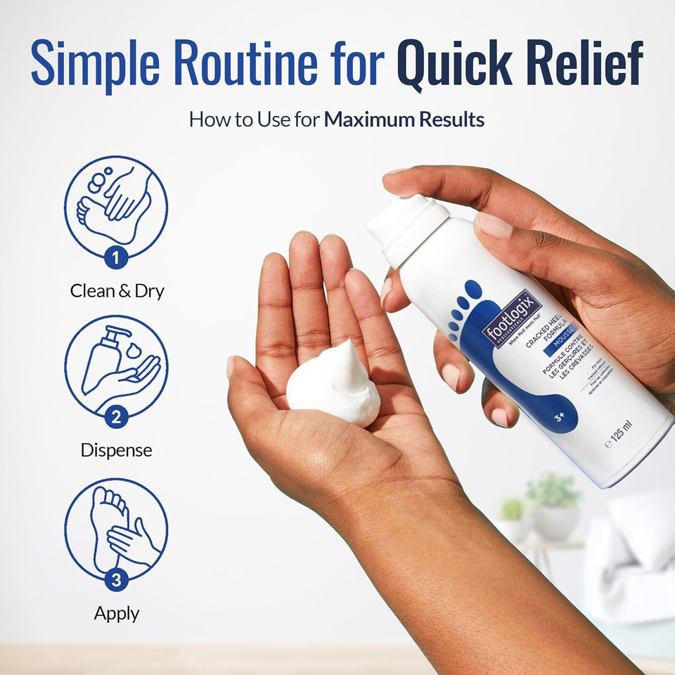 Footlogix Cracked Heel Formula, White 4.23 Ounce