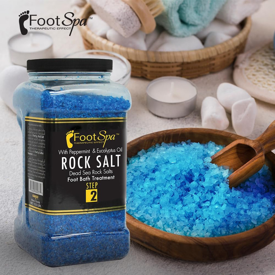 Detox Foot Soak Pedicure And Bath Salt, 128 Oz - Made With Dead Sea Salts, Eucalyptus And Peppermint Oil - Hydrates, Softens And Moisturizes