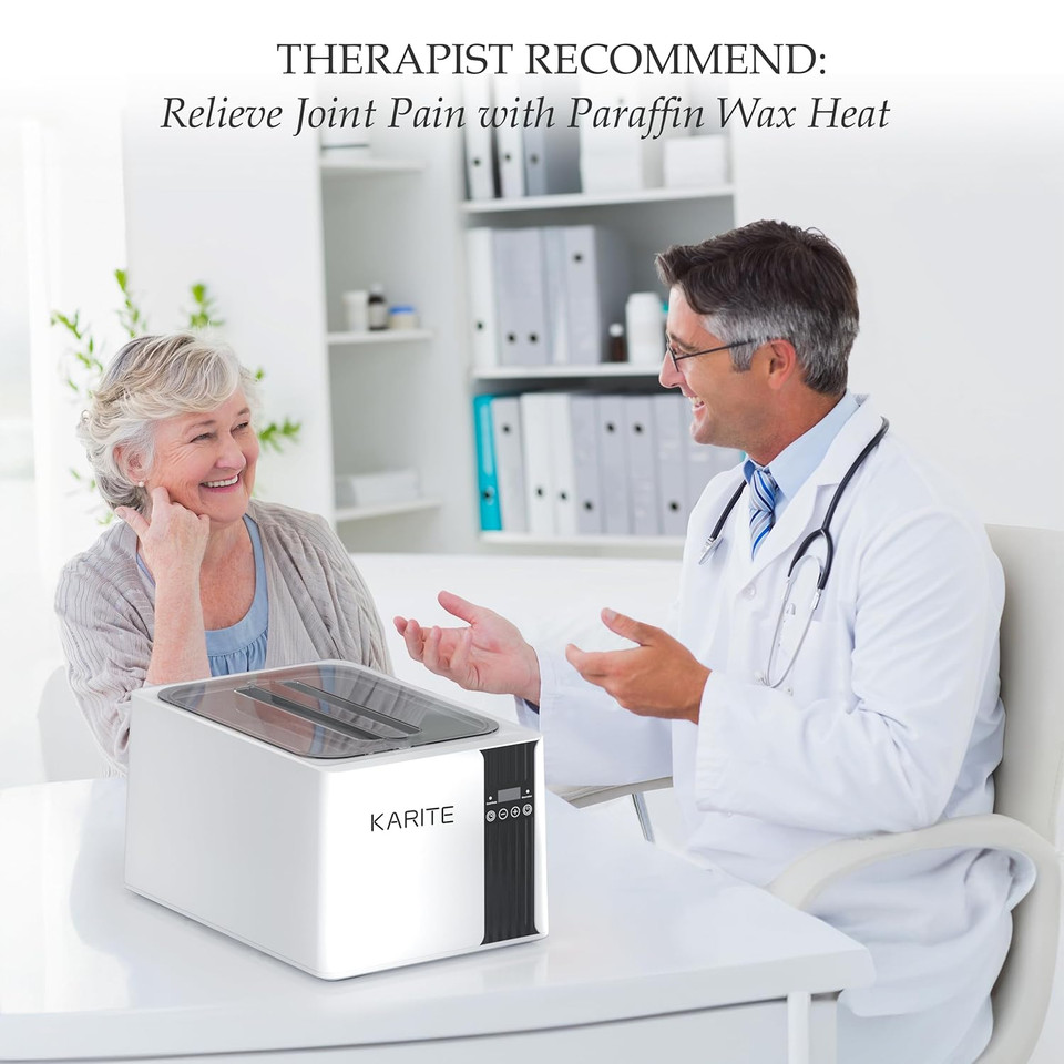 Karite Paraffin Wax Machine For Hands And Feet, 9000Ml Paraffin Wax Bath With Auto-Timer, Smart Mode, Precision Temperature Control, Paraffin Wax Warmer Kit With 26Pcs Refills