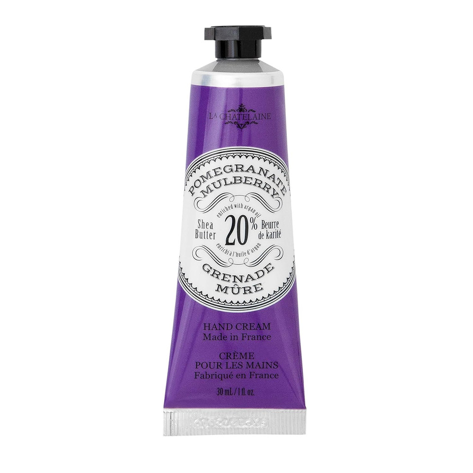 La Chatelaine 20% Shea Butter Hand Cream Travel Size, Organic Argan Oil, Moisturizing, Nourishing, Repairing, Extra-Rich Hand Lotion, Made In France, Paraben Free, 1 Oz / 30Ml (Wild Fig) La Chatelaine 20% Shea Butter Hand Cream Travel Size, Organic Argan Oil, Moisturizing, Nourishing, Repairing, Extra-Rich Hand Lotion, Made In France, Paraben Free, 1 Oz / 30Ml (Wild Fig)