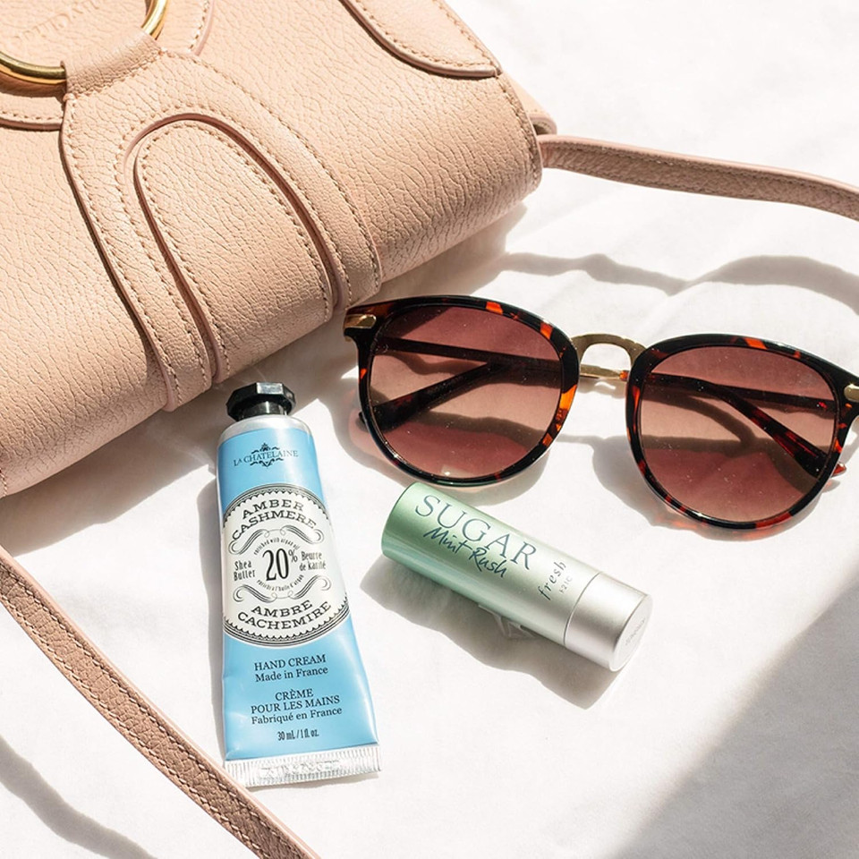 La Chatelaine 20% Shea Butter Hand Cream, Travel Size, Organic Argan Oil, Moisturizing, Nourishing, Repairing, Extra Rich, Non-Greasy, Made In France, Paraben Free, 1 Oz/ 30Ml - Amber Cashmere La Chatelaine 20% Shea Butter Hand Cream, Travel Size, Organic Argan Oil, Moisturizing, Nourishing, Repairing, Extra Rich, Non-Greasy, Made In France, Paraben Free, 1 Oz/ 30Ml - Amber Cashmere