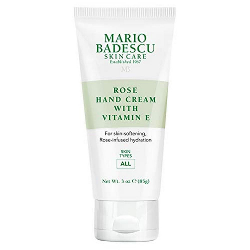 Mario Badescu Rose Hand Cream With Vitamin E For Men And Women, Non-Greasy, Light And Fast-Absorbing Hand Cream For Dry Cracked Hands, Ideal For All Skin Types, 3 Oz