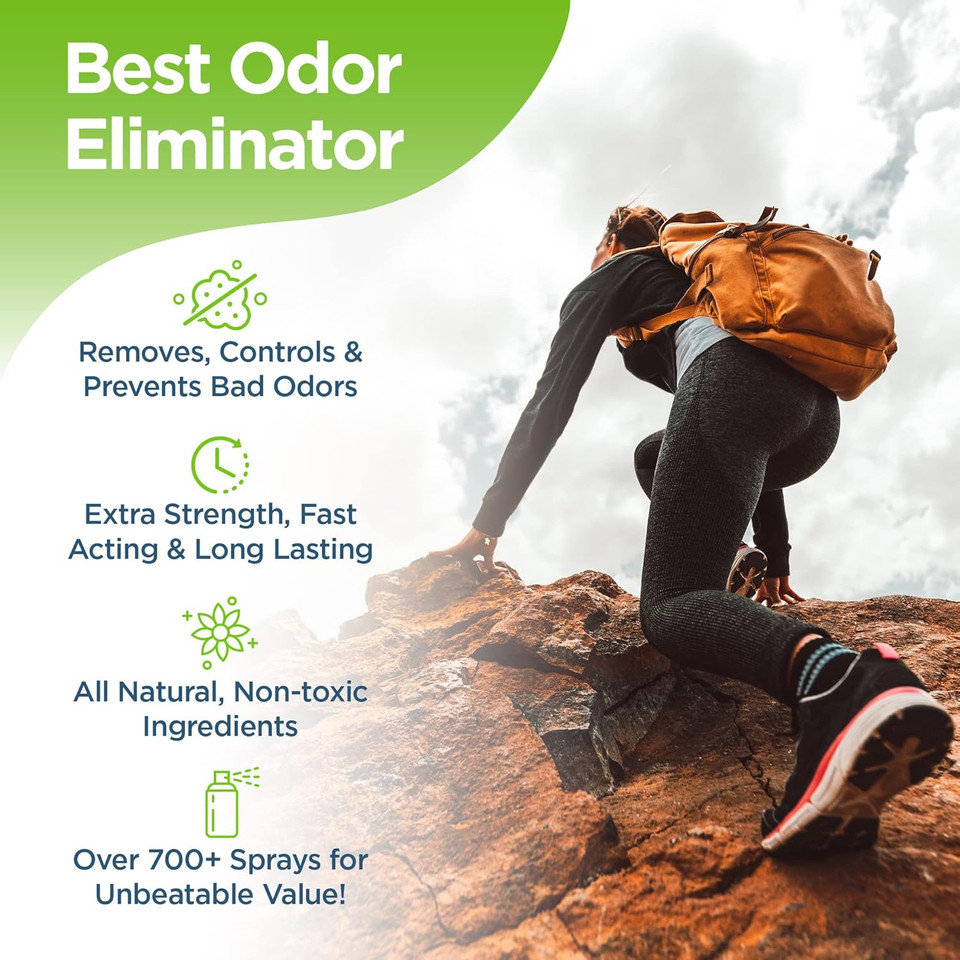 Natural Shoe Deodorizer Spray Bundle - Foot Spray, Shoe Odor Eliminator, Freshener (Mint, Lemon, Cedar)