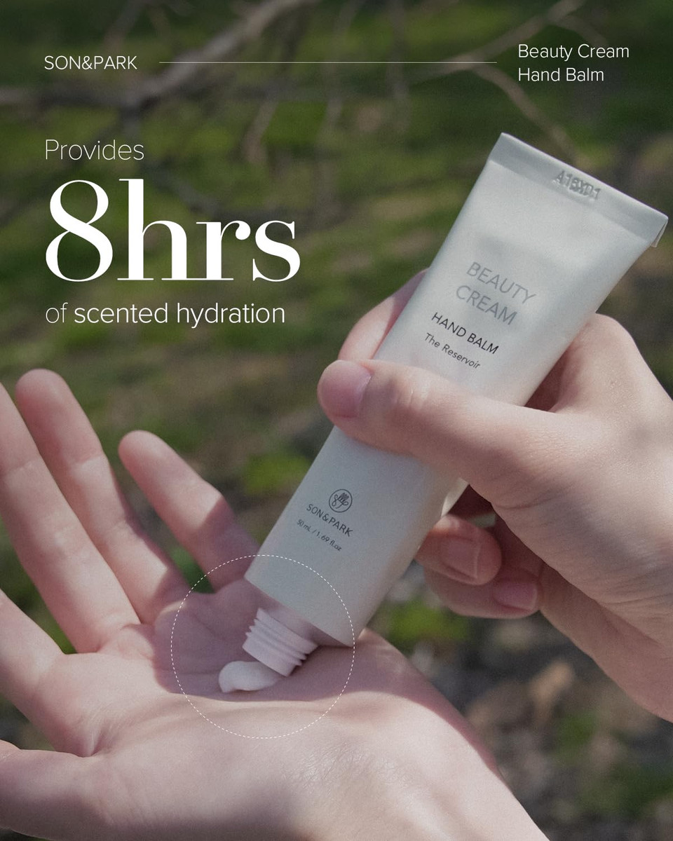 Son&Park Beauty Water Vegan Hand Balm Cream, Instant Relief Moisturizing Hand Lotion, Shea Butter, Fragrance Hand Balm, On-The-Go Hydration & Protection (50Ml, 1.69Fl.Oz) (1.69Fl.Oz, Blossom Hill)