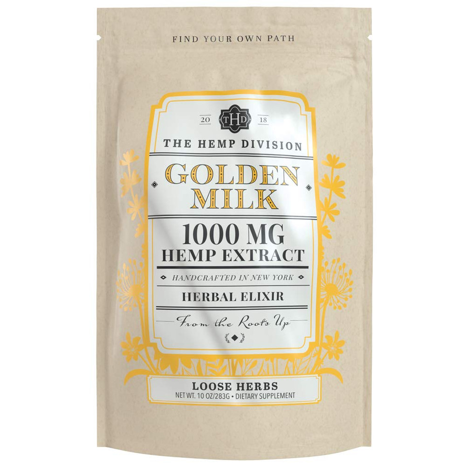 The Hemp Division Golden Milk Herbal Elixir 1000 Mg Hemp, 10 Oz Bag