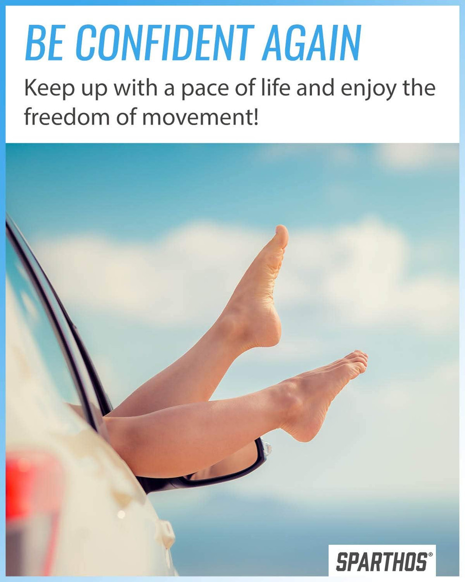 Sparthos Plantar Fasciitis Support - Arch Compression Brace - Foot Feet Brace, Ankle Pain Relief, Night Splint - Planter Plantars Fascitis Faciatis - For Men And Women (Beige-M)