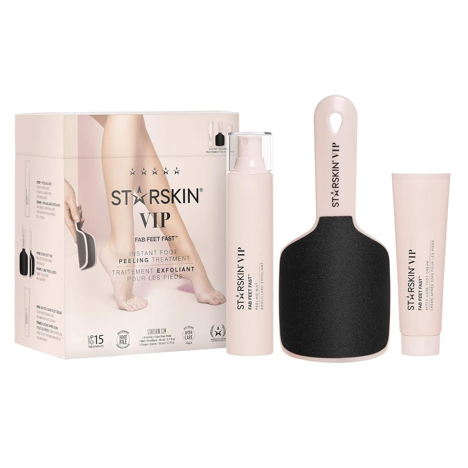 Starskin Fab Feet Fast, Instant Foot Peeling Spray, Foot File & Foot Cream For Soft & Smooth Skin, Premium Callus Remover For Rough Cracked & Dry Feet