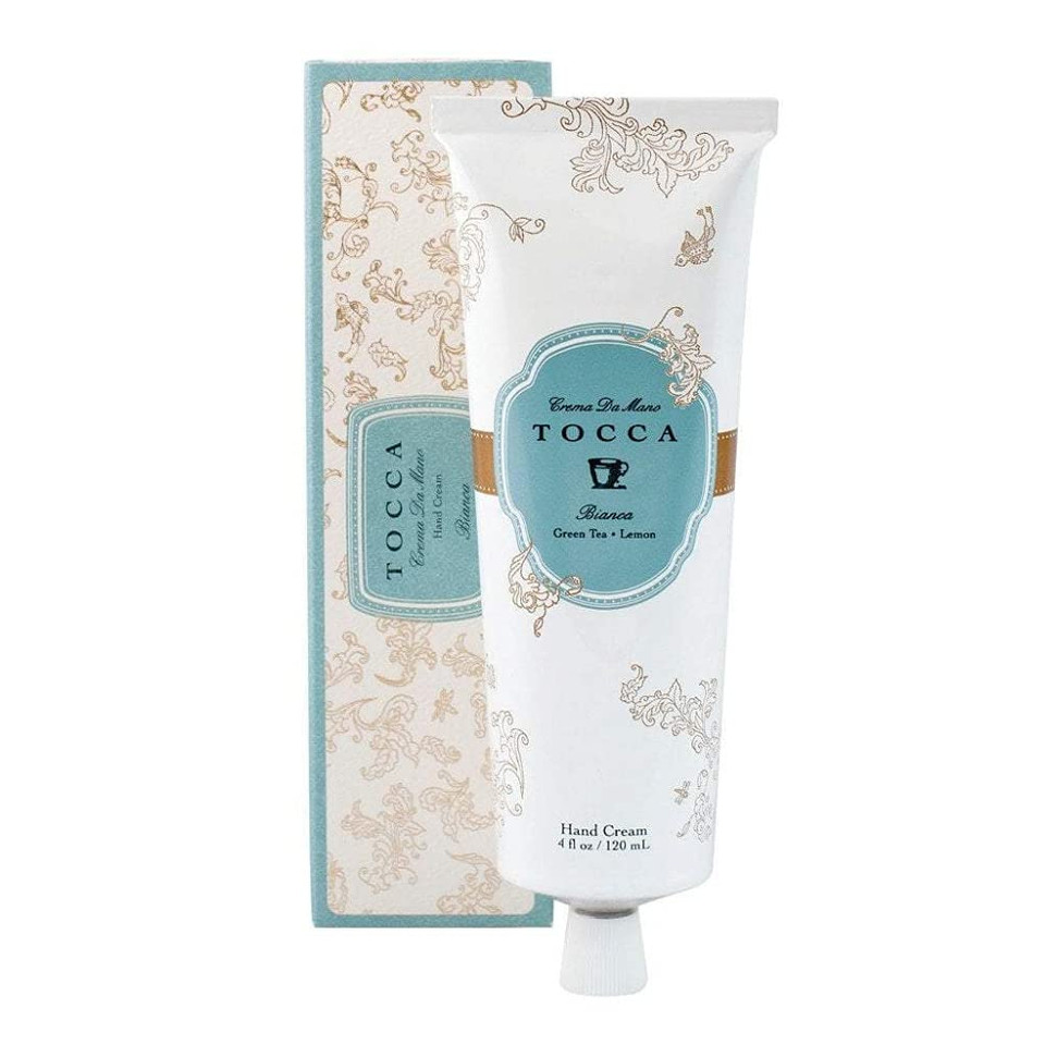 Tocca Bianca Hand Cream, 4 Oz - Rose, Lemon, Green Tea - Moisturizing, Quick Absorbing