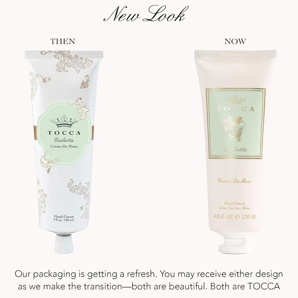 Tocca Crema De Mano Luxe, Giulietta Hand Cream, 4 Oz - Pink Tulips, Green Apple, Vanilla Orchid - Moisturizing, Quick Absorbing Tocca Crema De Mano Luxe, Giulietta Hand Cream, 4 Oz - Pink Tulips, Green Apple, Vanilla Orchid - Moisturizing, Quick Absorbing
