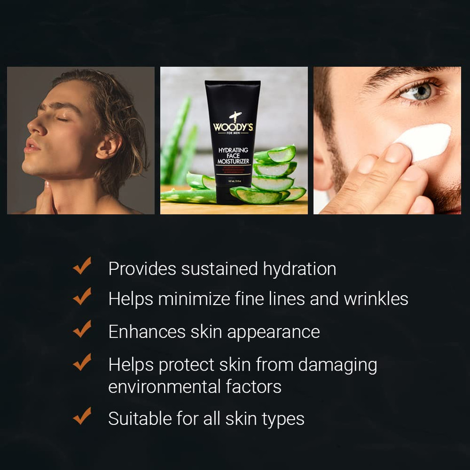 Woody'S Restoring Hand Cream For Men, Moisturizing, Hydrating, & Soothing, Rapid Relief For Rough, Dry Hands, 5 Fl Oz