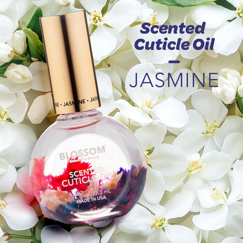 Blossom Cuticle Oil For Nails, Hydrating, Moisturizing, Scented Nail Oil Cuticle Care, Infused With Real Flowers, Made In Usa, 0.92 Fl. Oz, Coconut