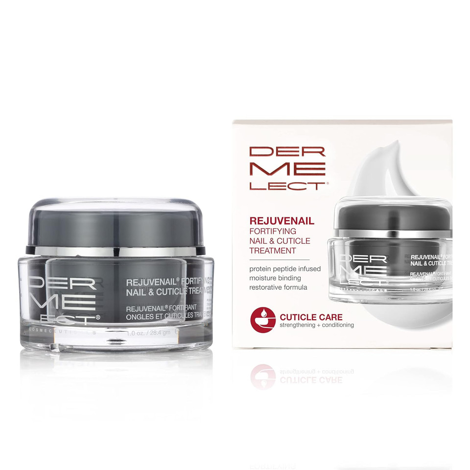 Dermelect Rejuvenail Fortifying Nail & Cuticle Treatment- Care Cream For Dry Damaged Cuticles With Peptides Hyaluronic Acid Shea Butter, Moisturizes, Soothes, Strengthens Repairs Cuticles & Nails
