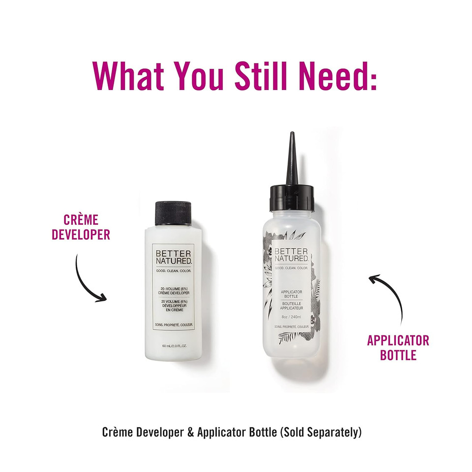 Permanent 4N Medium Natural Brown Hair Color Dye - Naturally-Derived, Vegan & 100% Gray Coverage That Lasts Up To 8 Weeks