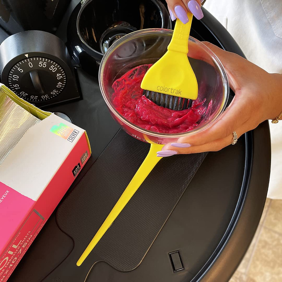 Colortrak Balayage Board Set For Achieving Balayage Look, Includes Curved Board And Textured Brush, Ideal For Salon Pros And Home Artists, 2 Items