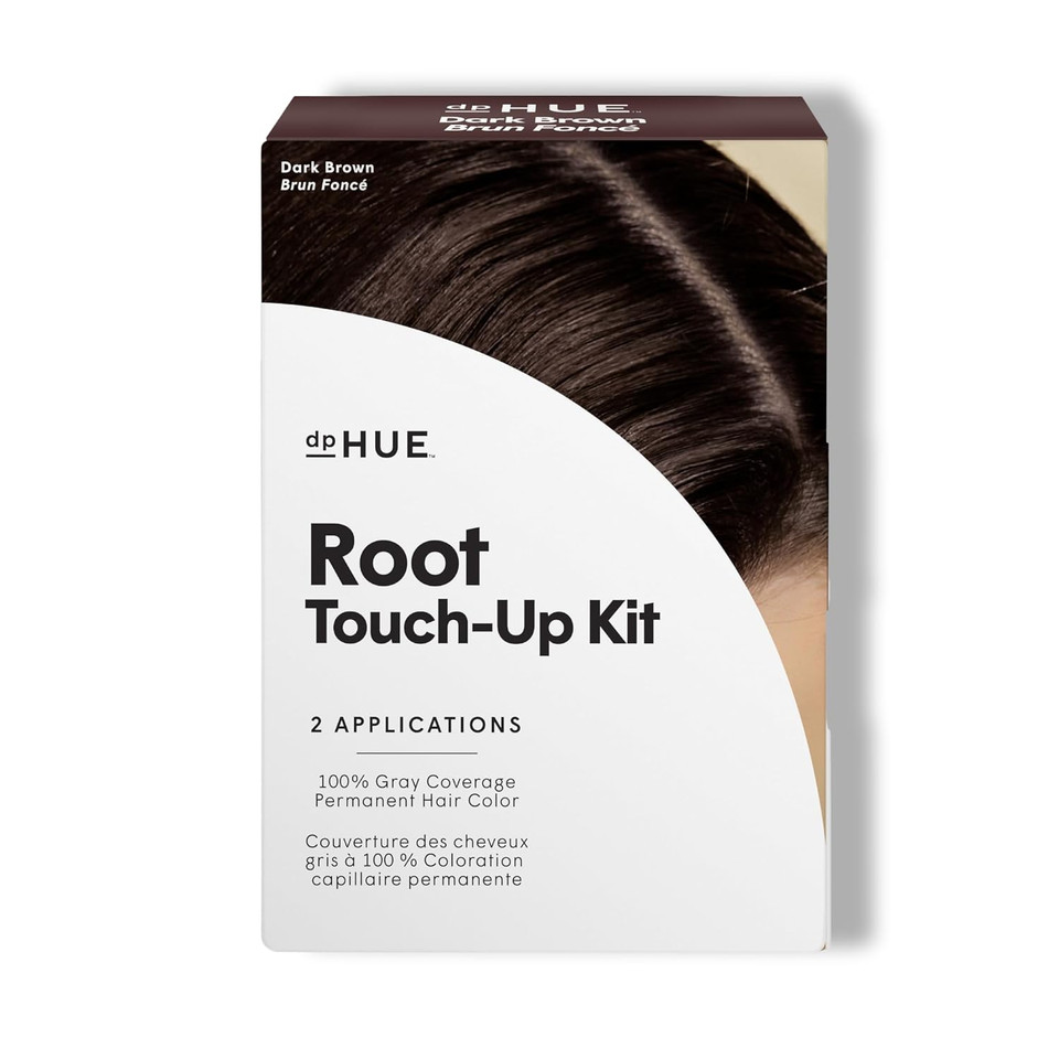Dphue Root Touch-Up Kit, Dark Blonde - Permanent Hair Color For Gray Coverage - Includes Two Applications - Paraben, Sls & Sles Sulfate Free - Leaping Bunny Certified
