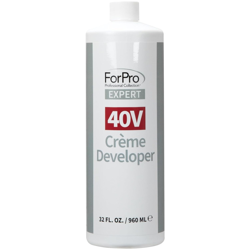 Forpro Expert 40 Volume Crème Developer For Hair Lightening, Gray Coverage & Color Deposit With Maximum Lift, 32 Fl Oz