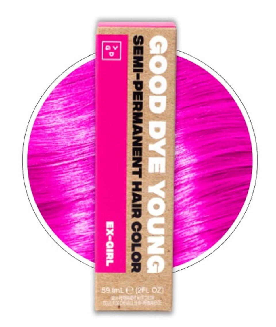 Good Dye Young Streaks And Strands Semi Permanent Hair Dye (Dusty Rose) - Uv Protective Temporary Hair Color, Conditioning Dusty Rose Hair Dye, Ppd Free